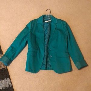 Emerald green blazer